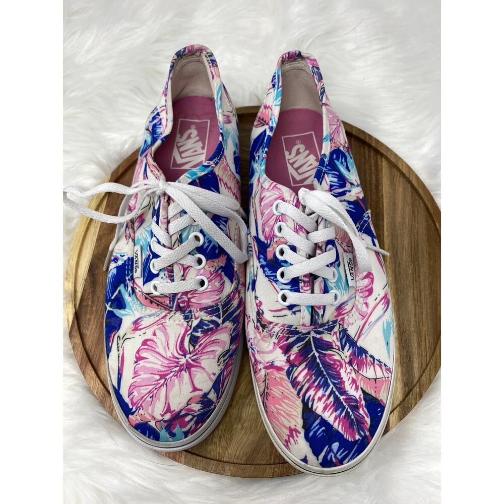 Vans Floral Hawaiian Tropical Low Top Women's Shoes 8